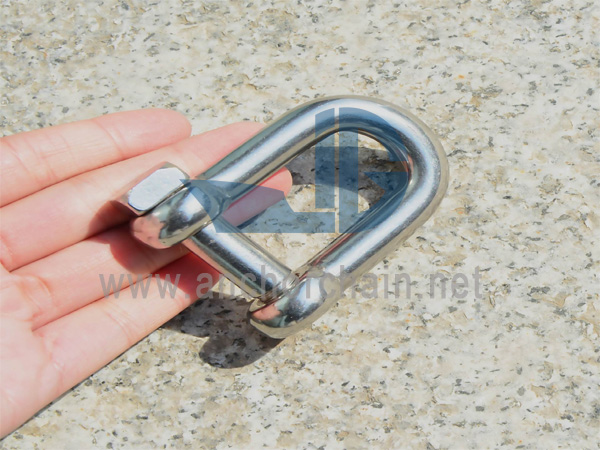 D-shackle (با پین سر مربعی)، SS304 OR SS316