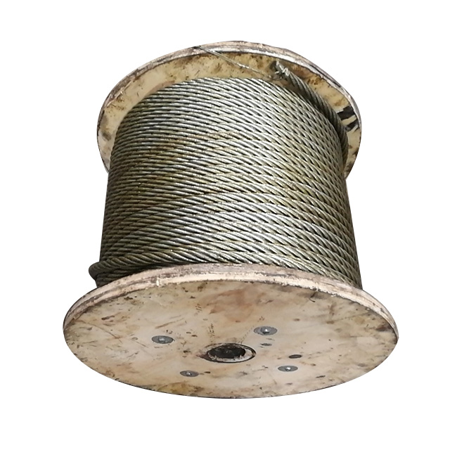 سیم طناب فولادی گالوانیزه 6x36WS+IWRC (6x36WS+FC)