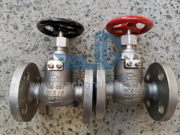 شیرهای گلوب فولادی ضد زنگ JIS F 7303 16K SCS16