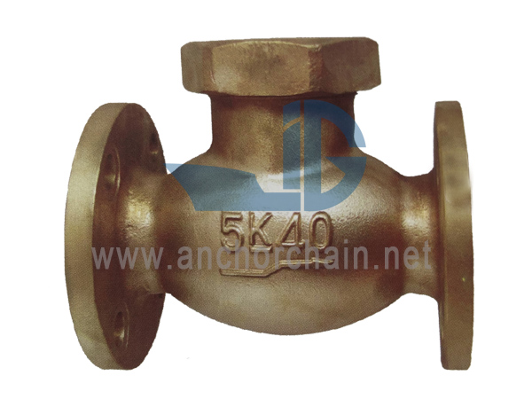 JIS F 7415 برنز 5K Lift Check Globe Valves (نوع سرپوش اتحادیه)