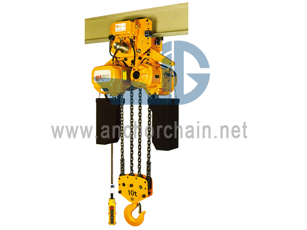بالابر زنجیر الکتریکی نوع (10T) را اجرا کنید